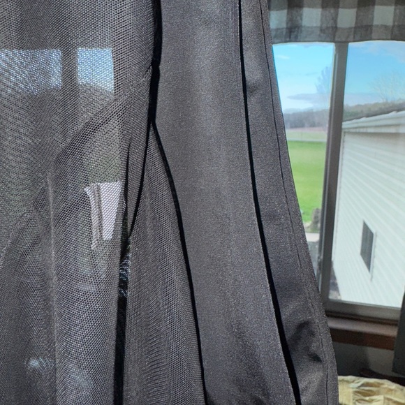 Chic Black Mesh Pants - Picture 4 of 4